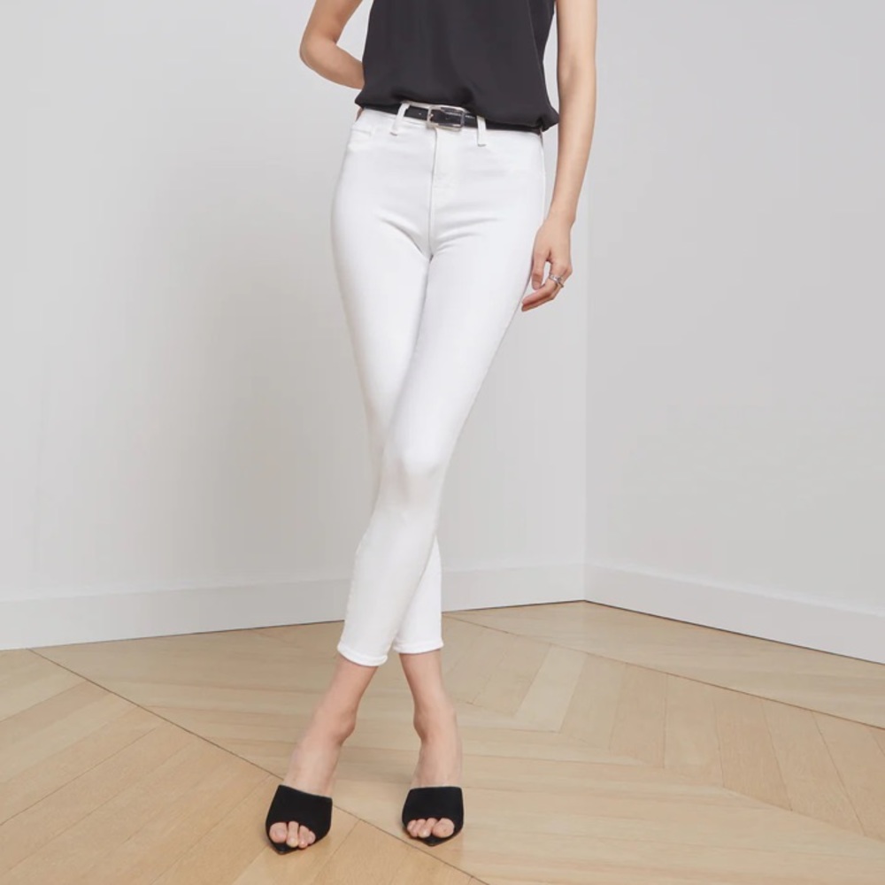 L’AGENCE High Rise Margot White Pants Womens Size 25